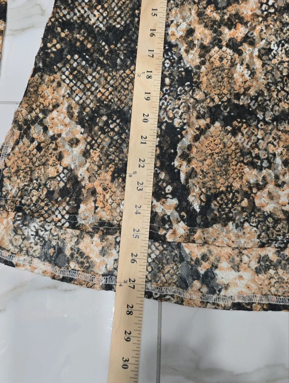 Free People Out for the Night Snake Print Sheer Boho Blouse Small